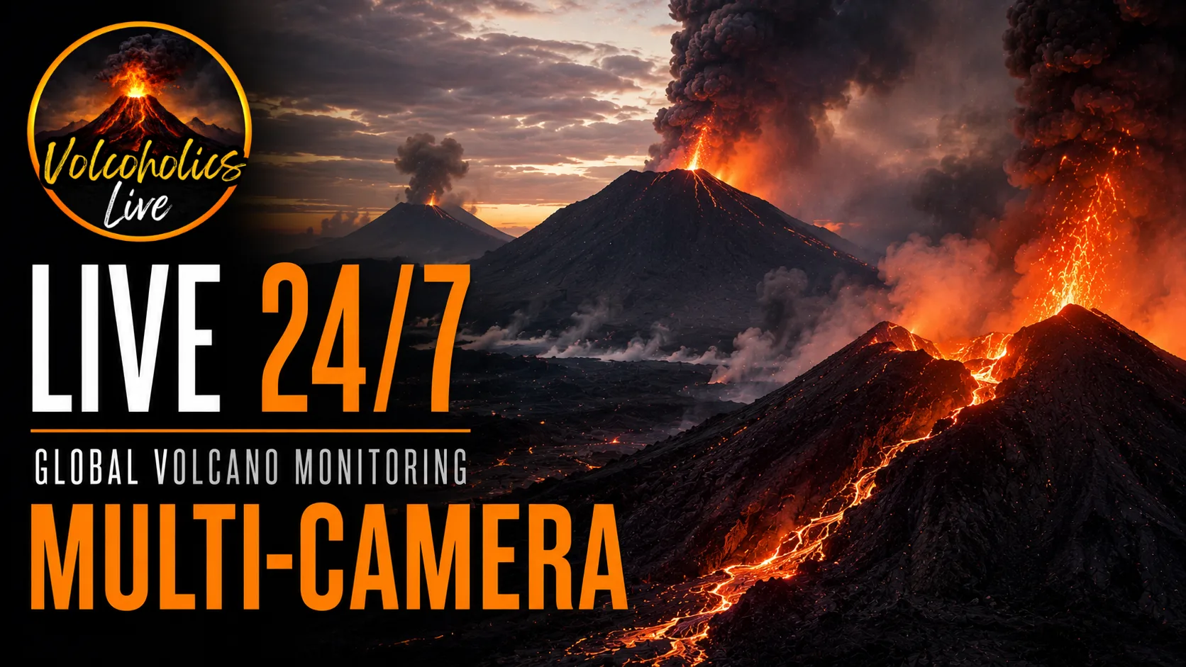 Global Volcano Monitoring Multi-Camera live stream