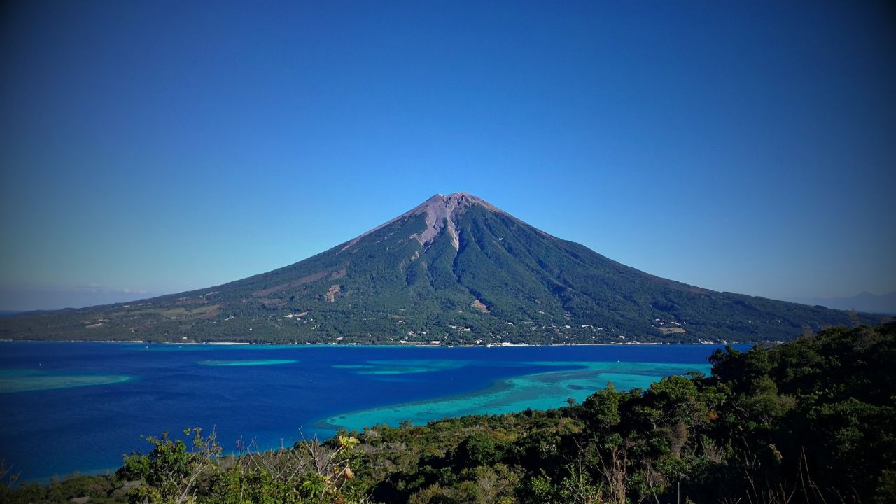 Ibu volcano, Indonesia