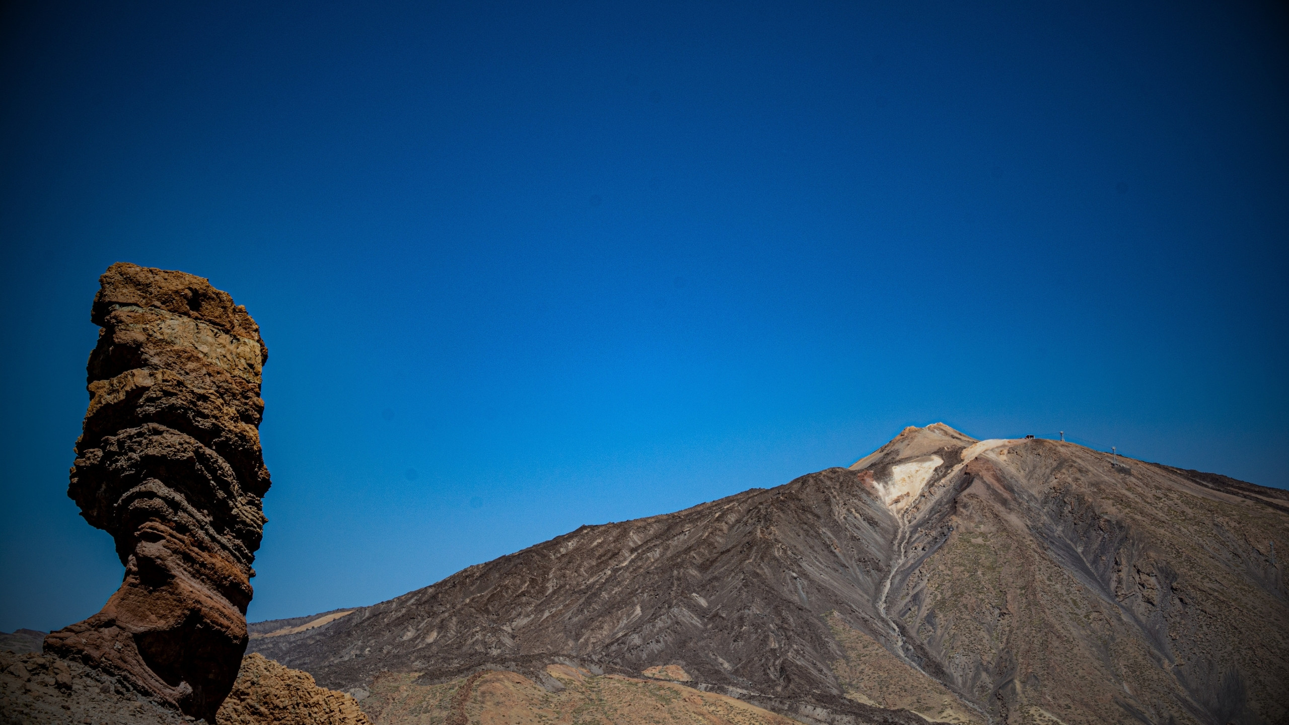 Pico del Teide rising above the Las Cañadas volcanic landscape on Tenerife